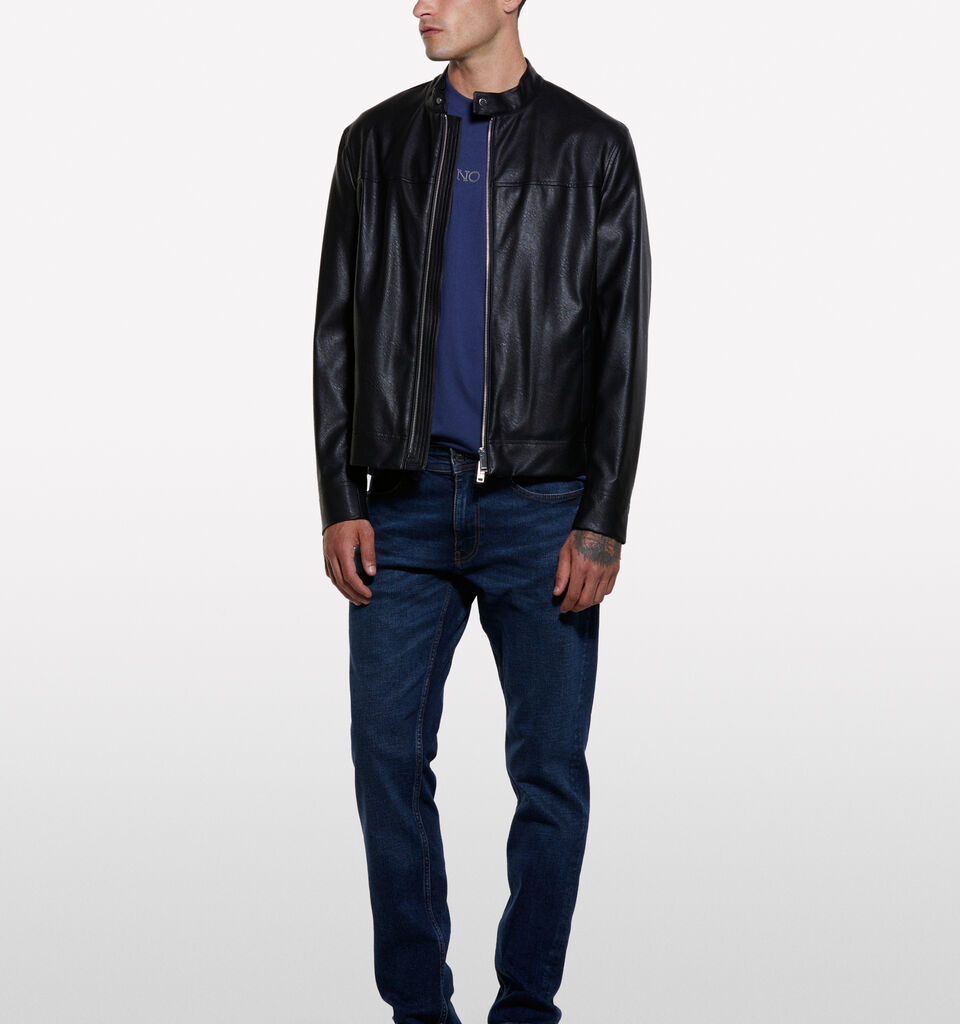 Blue Style 74 slim fit jeans - men's slim fit jeans - Dark Blue | Sisley image number 1